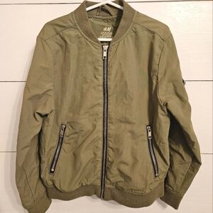 H&M boys aviator bomber jacket, size 7